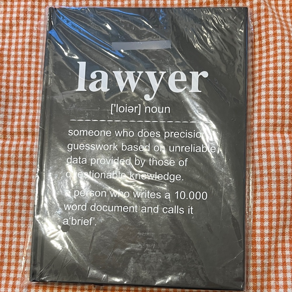 Lawyer Notebook or Journal.